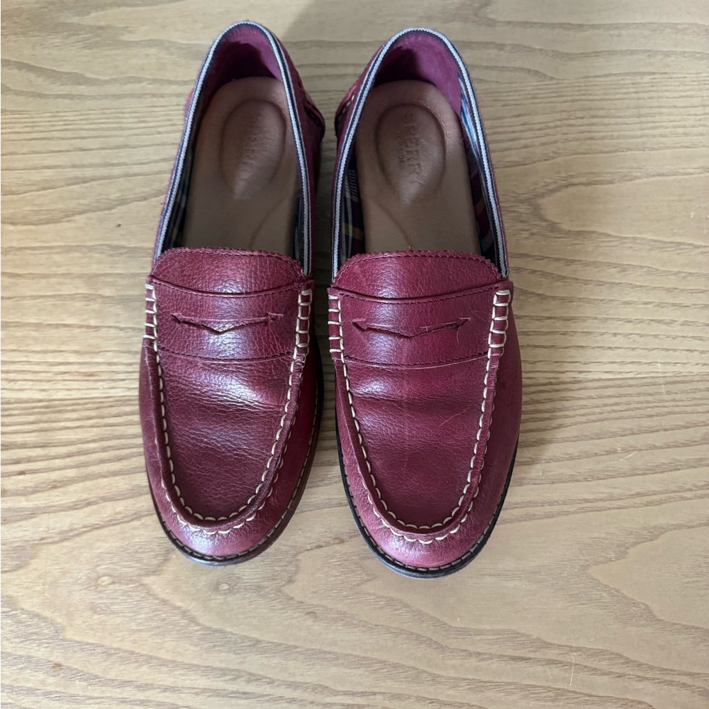 Sperry Burgundy Leather Loafers